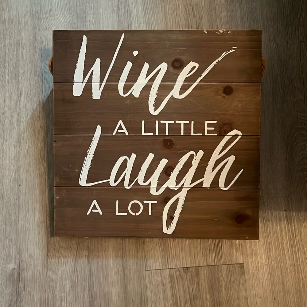 Wine a little wall decor